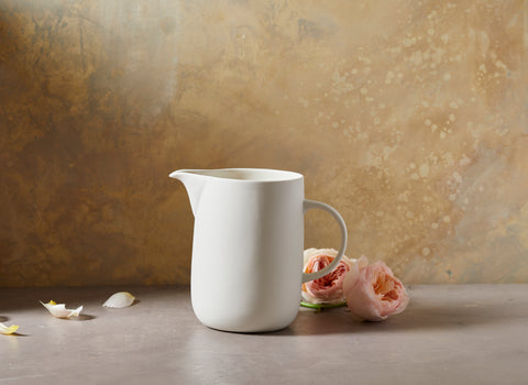White Porcelain Pitcher
