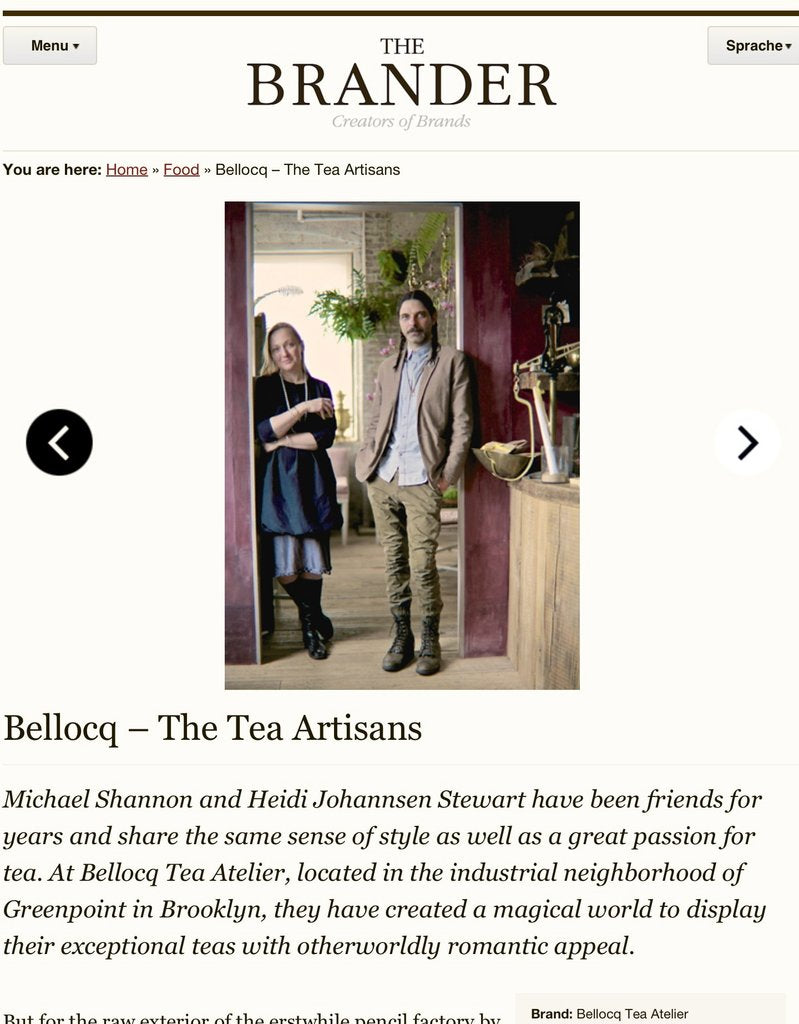 The Brander - Bellocq: Tea Artisans
