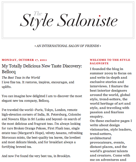 The Style Saloniste - My Totally Delicious New Taste Discovery