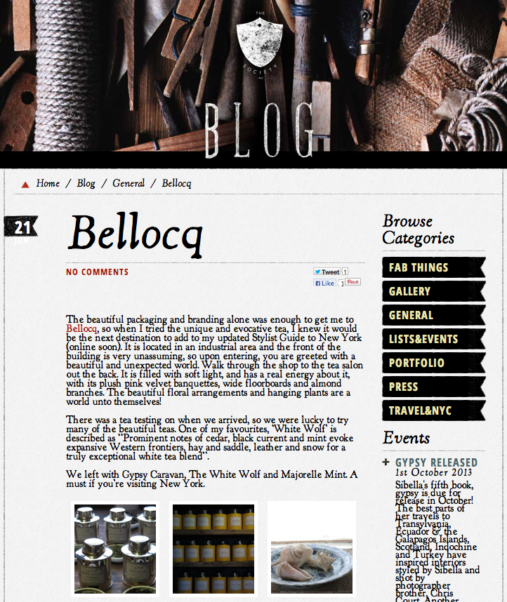 The Society Inc - Bellocq