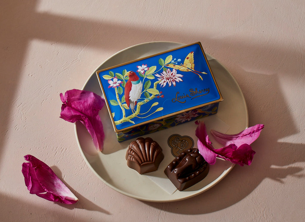 Louis Sherry 12-Piece Tin, Bird and Butterfly