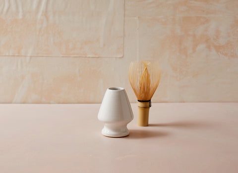 White Chasen Naoshi (Matcha Whisk Holder)