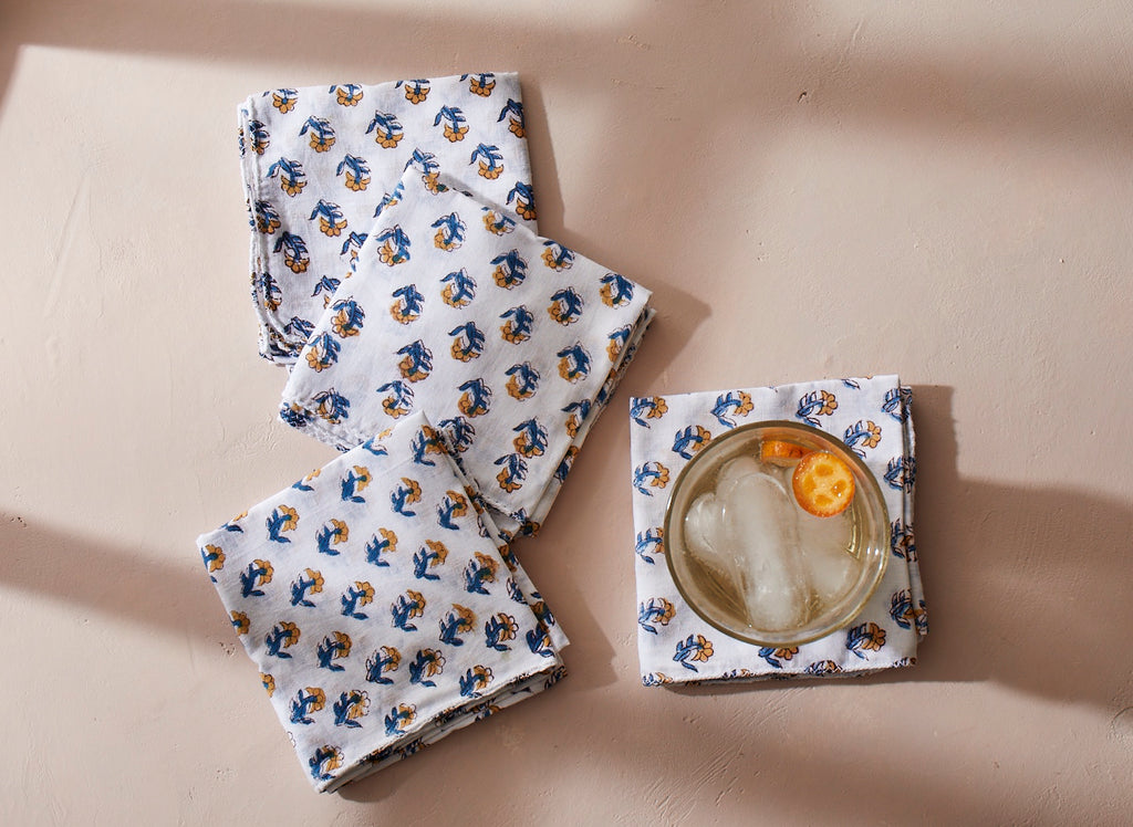 Immortelle Block Print Napkins