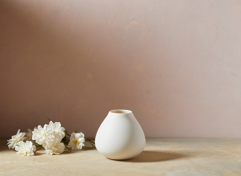 Porcelain Fig Vase