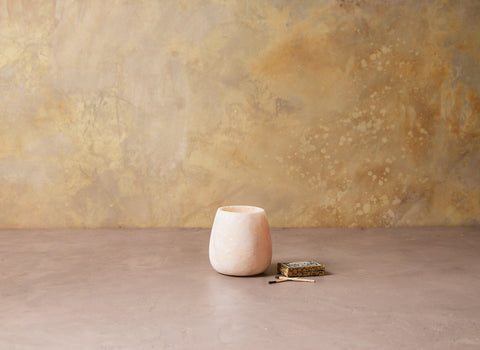 Egyptian Alabaster Candle Holder