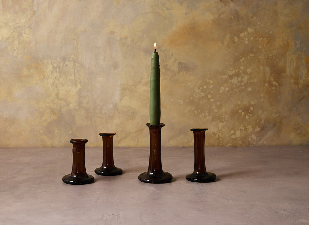 Mud Lark Glass Candlestick