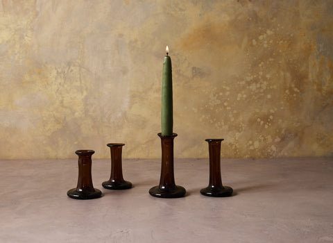 Mud Lark Glass Candlestick