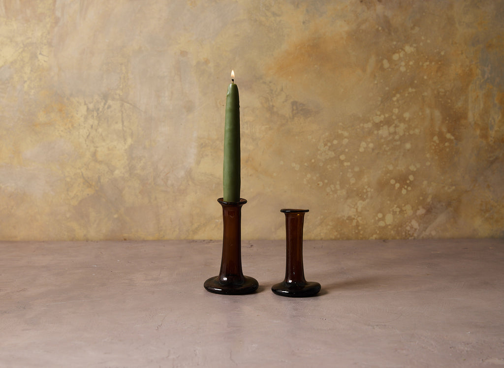 Mud Lark Glass Candlestick