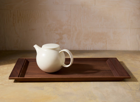 Walnut Breakfast Tea Tray
