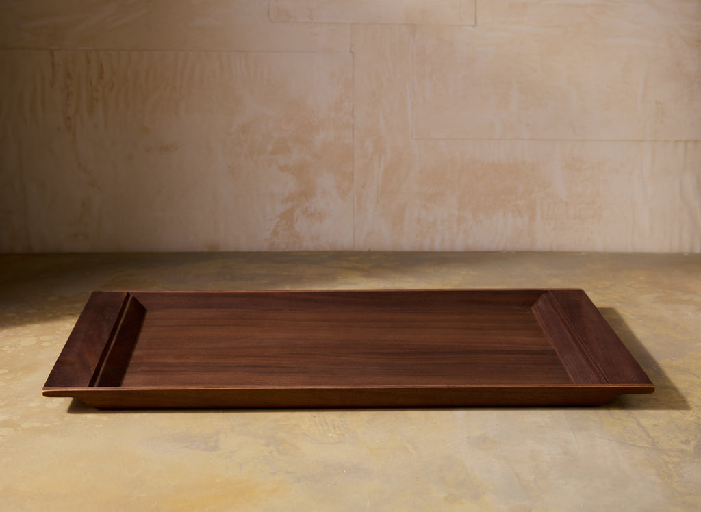 Walnut Breakfast Tea Tray