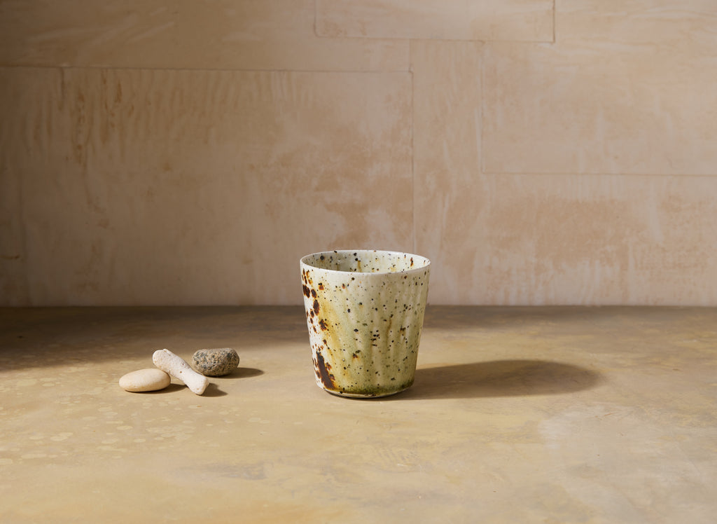 Porcelain Cup with Basalt