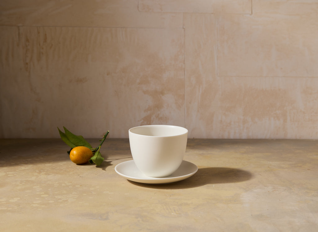 Pebble Tea Set, Cream