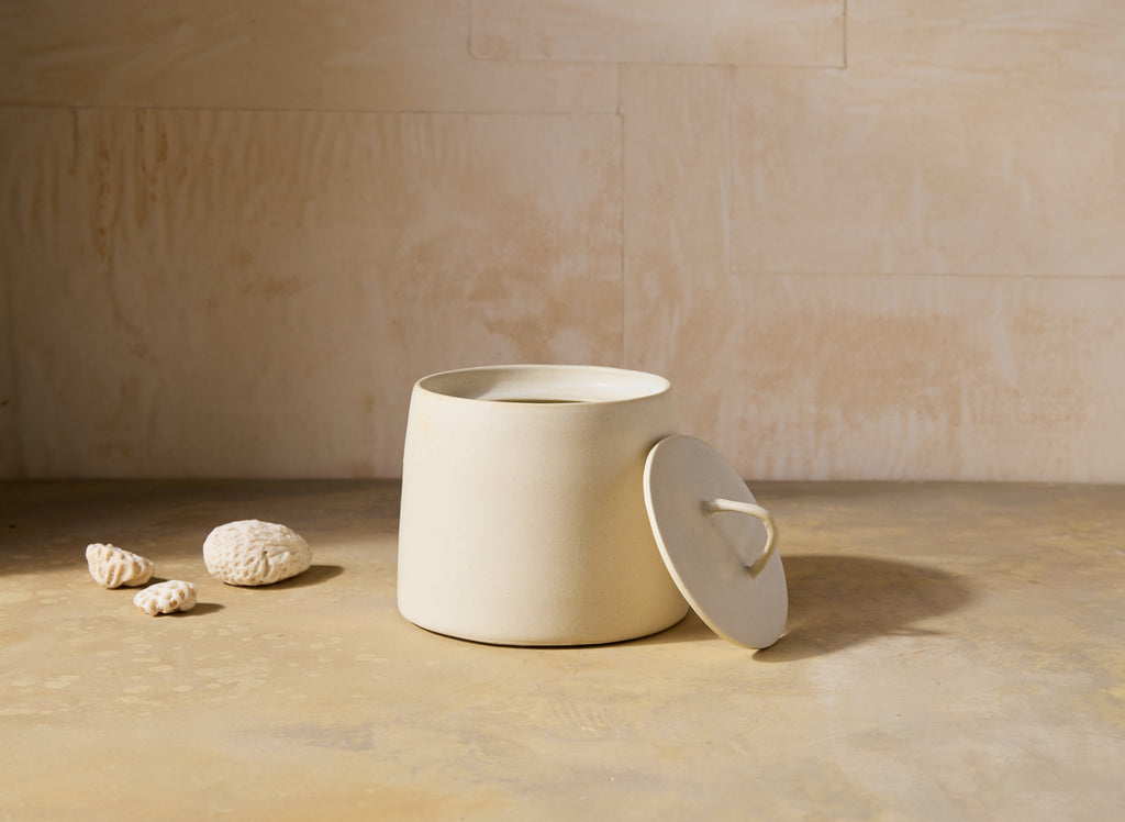 Matte Lidded Jar, Short