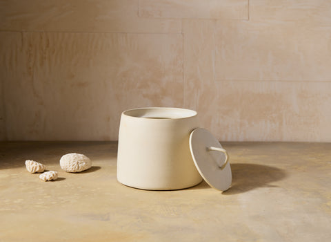 Matte Lidded Jar, Short