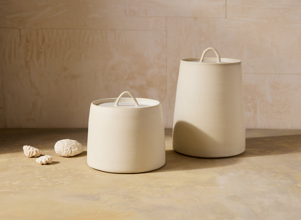 Matte Lidded Jar, Short