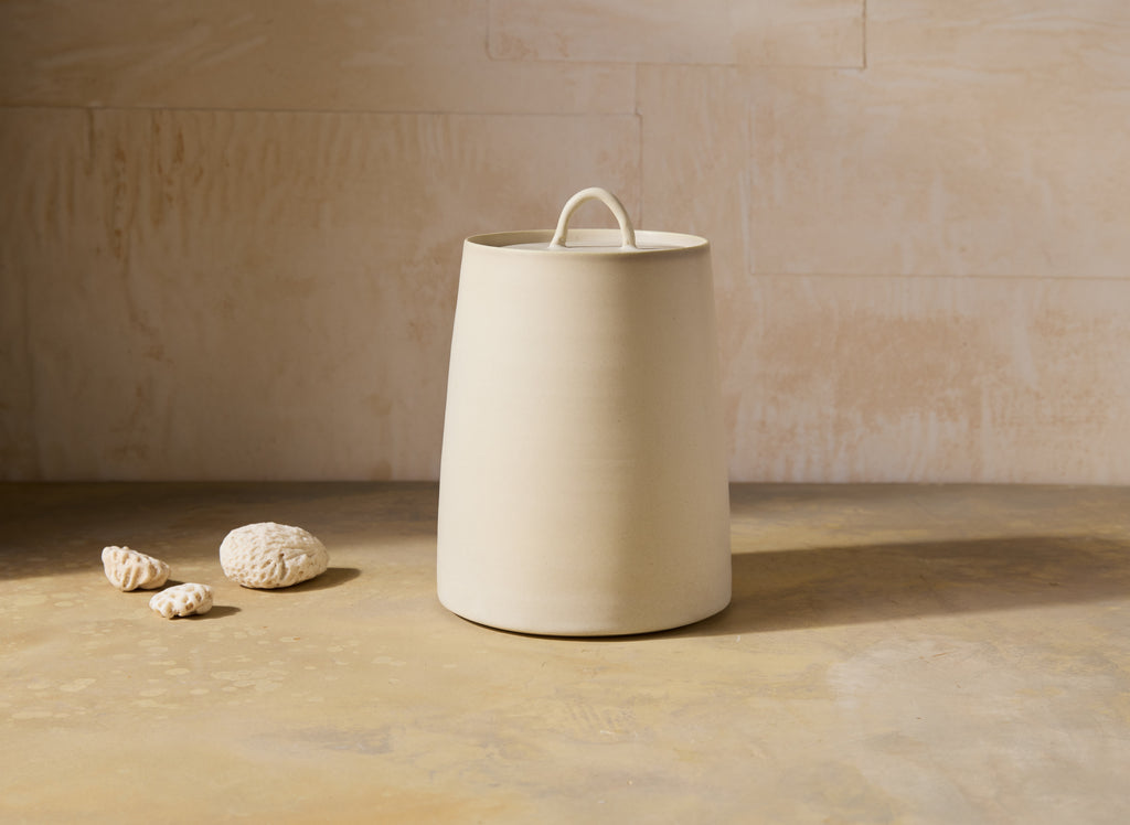 Matte Lidded Jar, Tall