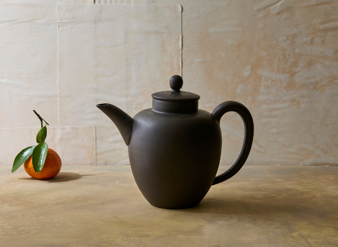 Black Yixing Silhouette Teapot