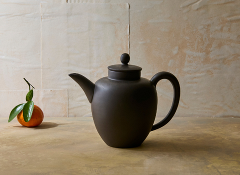 Black Yixing Silhouette Teapot