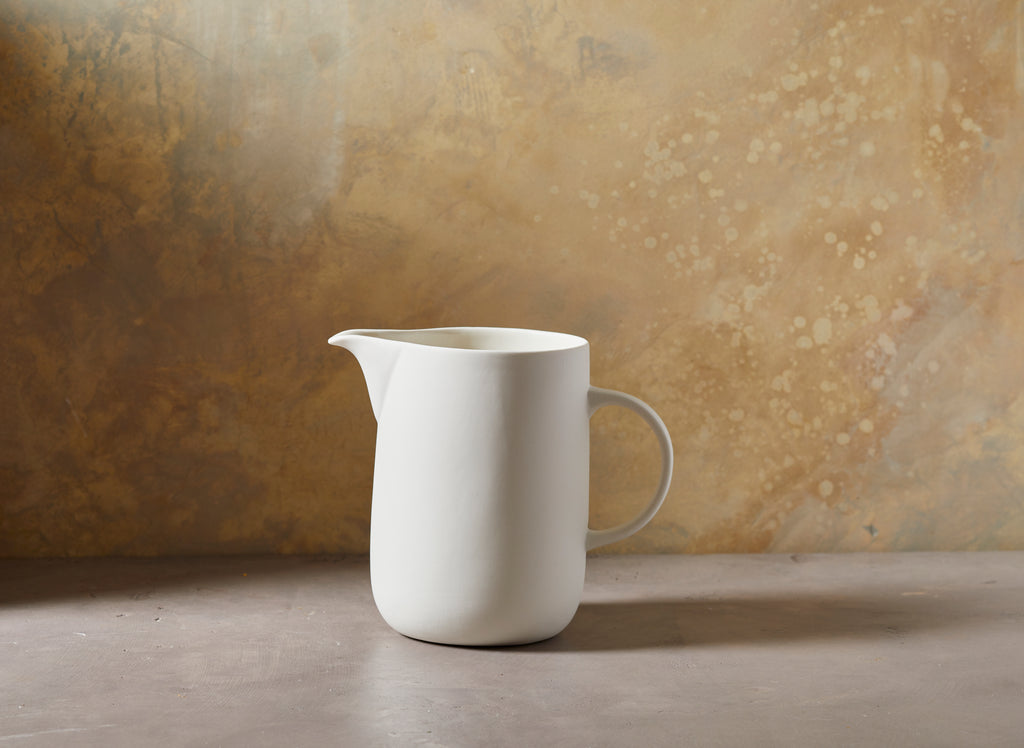 White Porcelain Pitcher