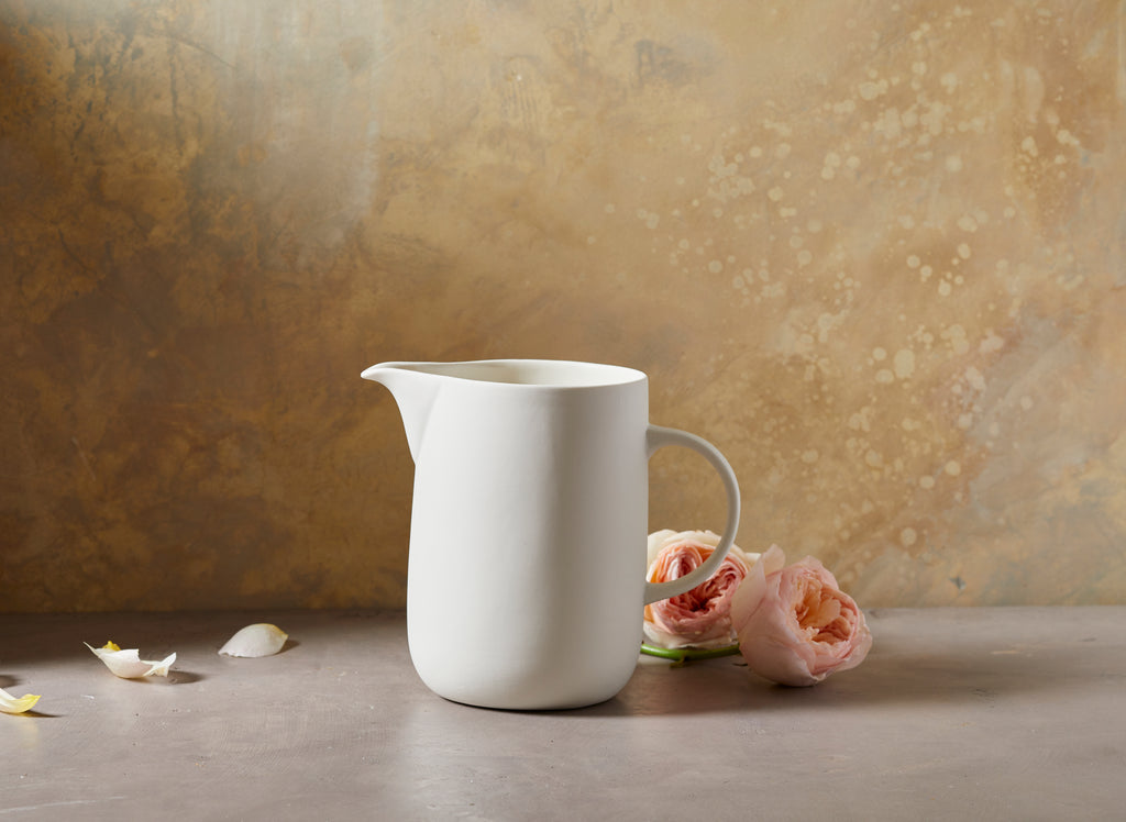 White Porcelain Pitcher