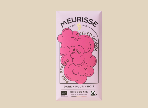 Meurisse Chocolate Bar, Puffed Quinoa and Pink Peppercorn