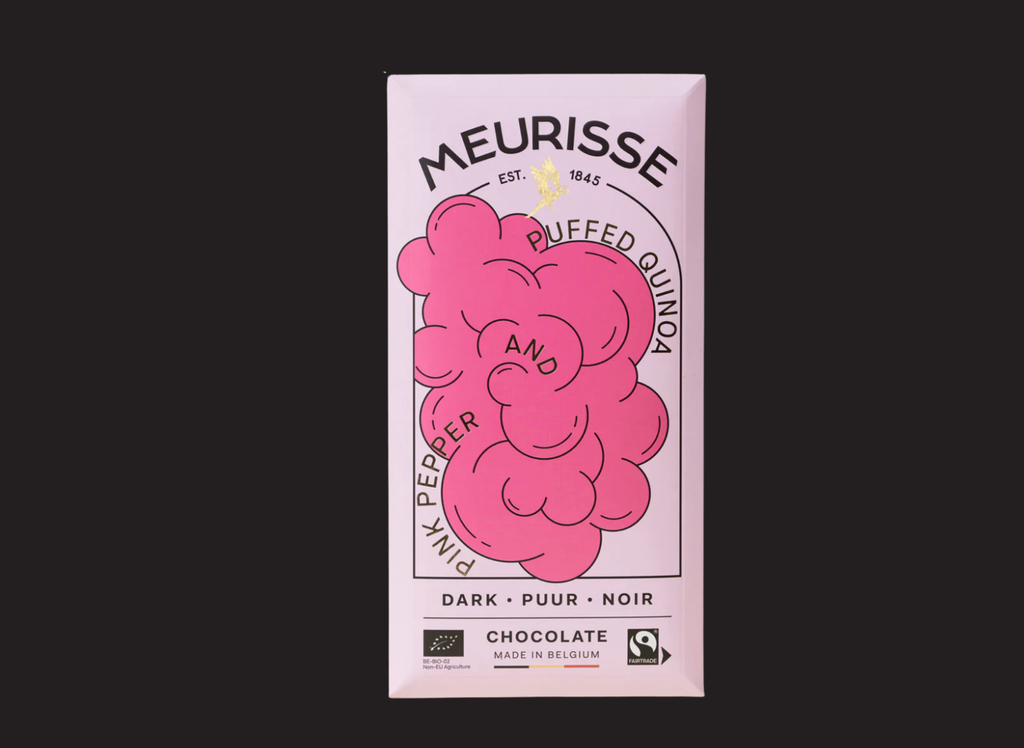Meurisse Chocolate Bar, Puffed Quinoa and Pink Peppercorn