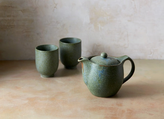 Samara Tea Set, Terra Green