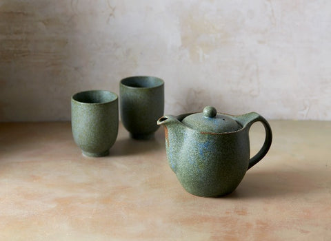 Samara Tea Set, Terra Green