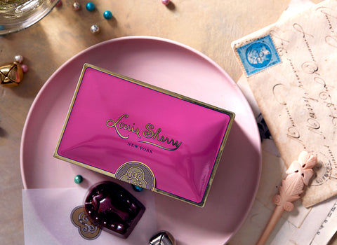 Louis Sherry 2-Piece Tin, Jaipur Pink