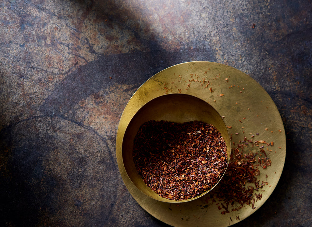 Shop herbal loose leaf rooibos tea at BELLOCQ. No. 02, Rooibos brews rich with floral honey notes and a sweet lingering finish. Free U.S. shipping available.
