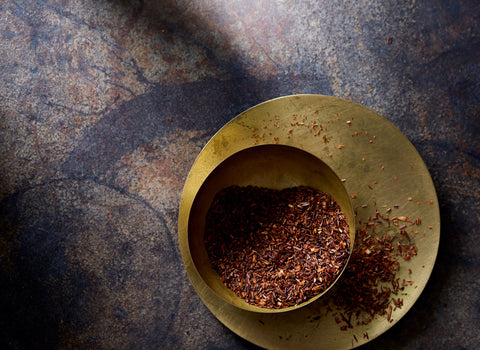 Shop herbal loose leaf rooibos tea at BELLOCQ. No. 02, Rooibos brews rich with floral honey notes and a sweet lingering finish. Free U.S. shipping available.
