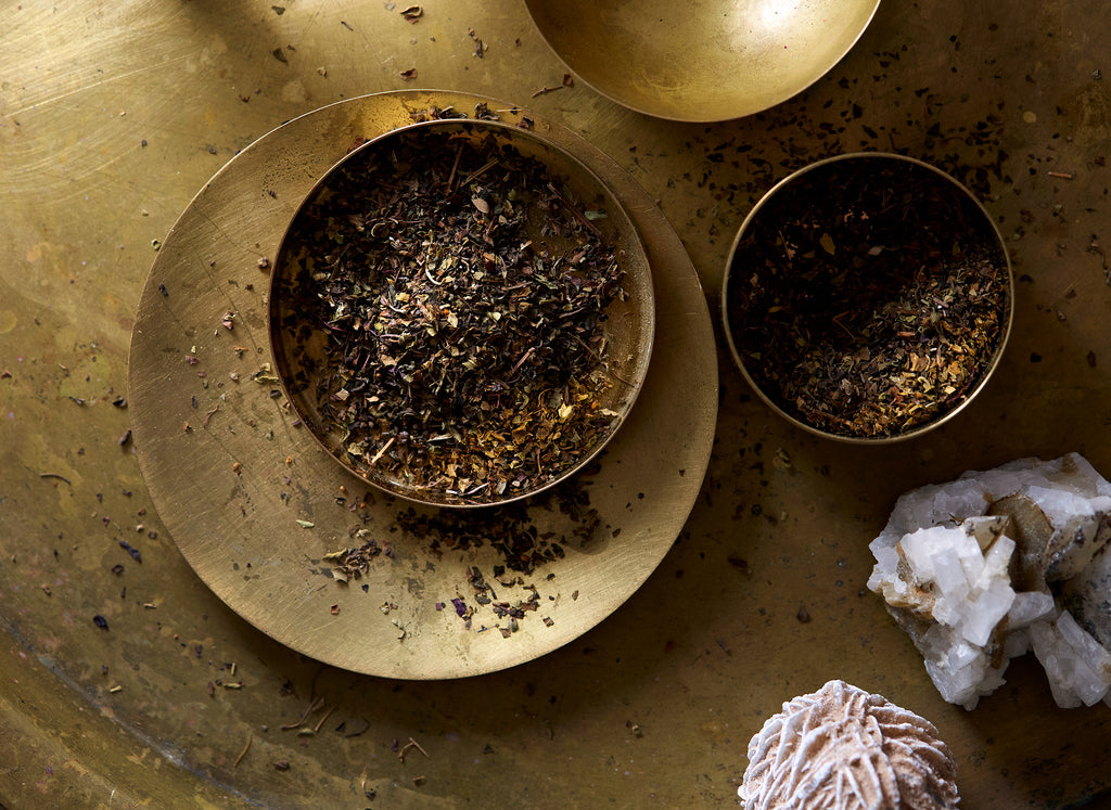 This loose leaf tulsi tea is full-bodied and sweet, with notes of allspice and mint to finish off a brew as aromatic at its initial nose suggests. 