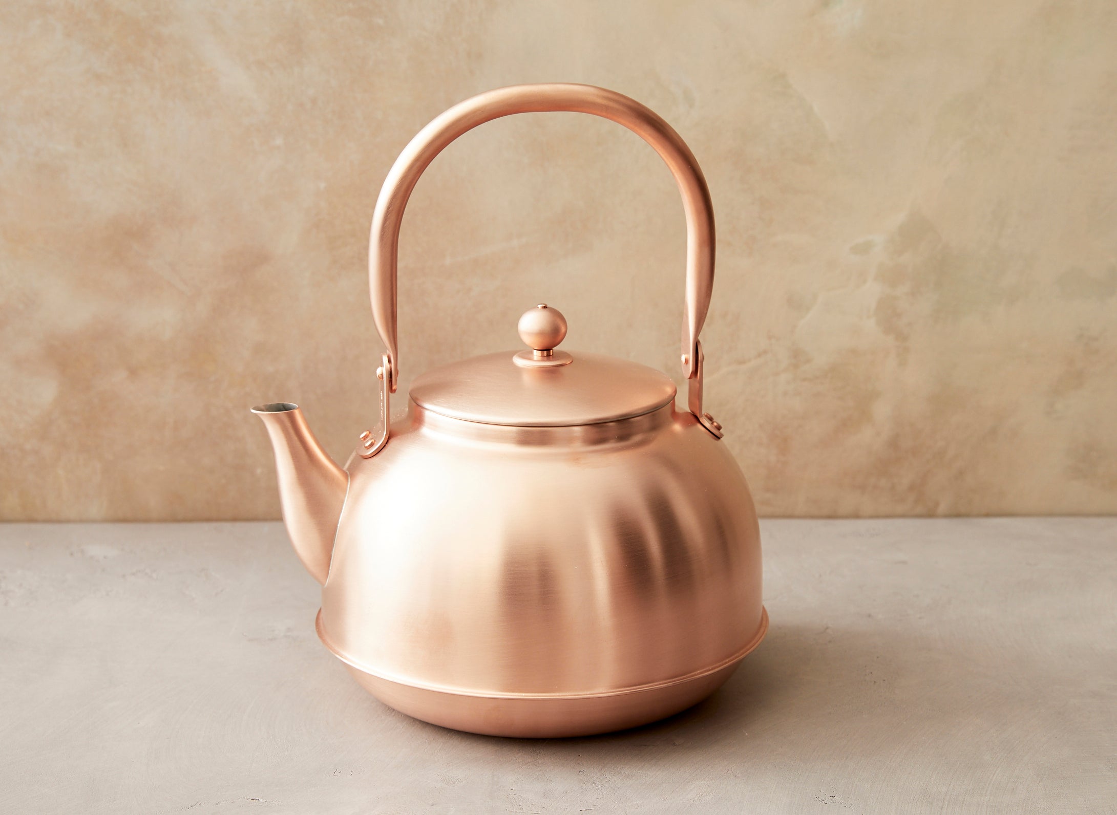 Copper Tea Kettle, Nickel-Lined Copper Kettle