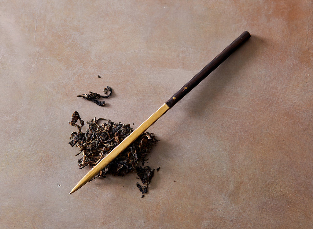 Japanese Brass Puerh Knife