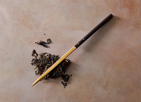 Japanese Brass Puerh Knife