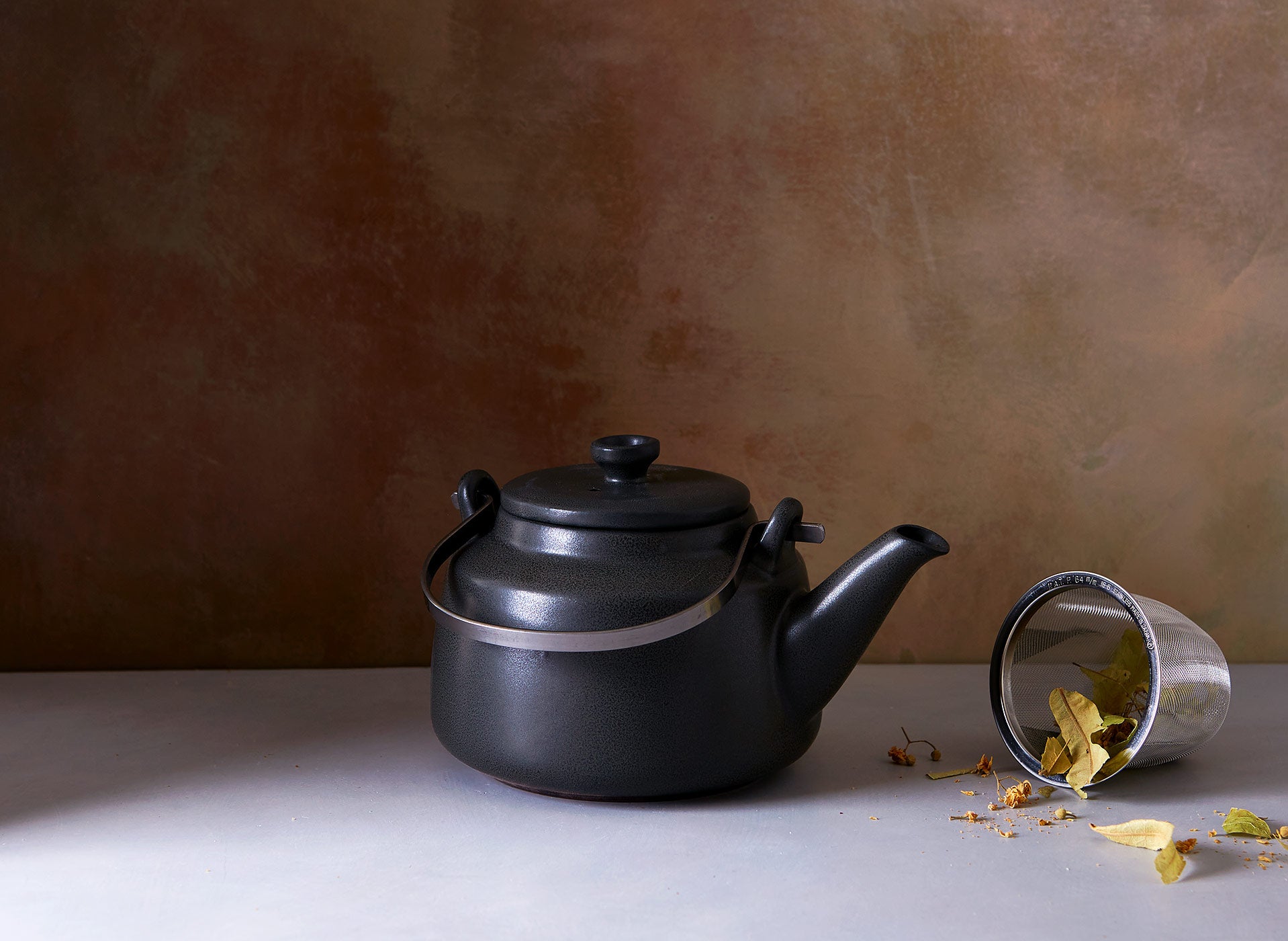 Mini Tea Pot, Cast Iron Tea Kettle Mini Tea Pot With Stainless