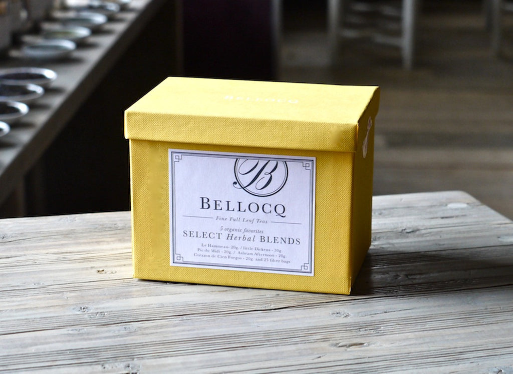 Shop the luxury loose leaf herbal tea sampler by BELLOCQ. This herbal tea collection offers a generous selection of our favorite herbal blends, complete with 25 filter bags.