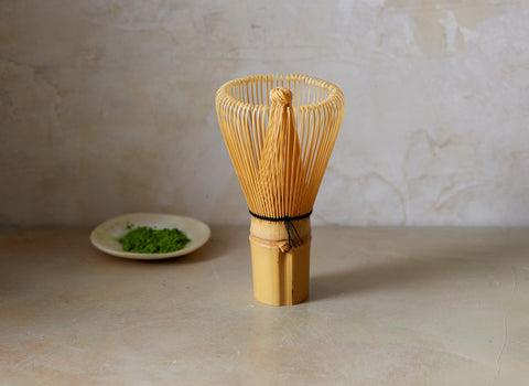 Shop our traditional matcha whisk, designed specifically for stirring powdered green tea, especially in the context of the Japanese tea ceremony.