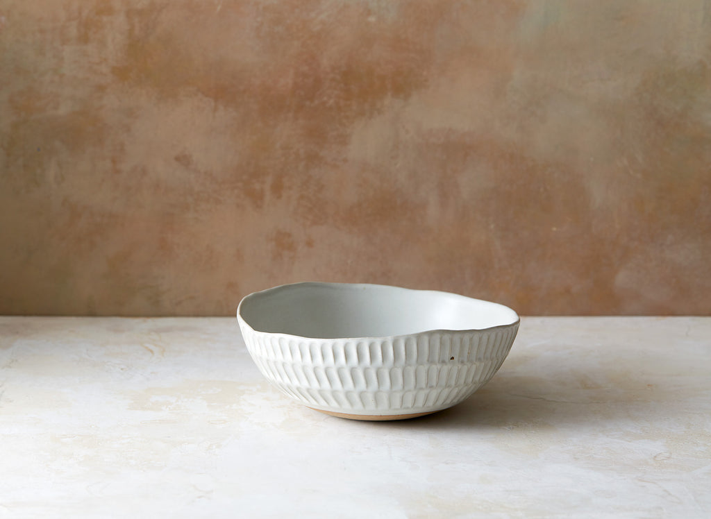 Carved Eggshell Morning Bowl