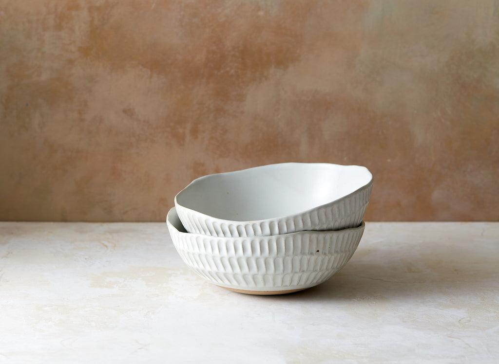 Carved Eggshell Morning Bowl